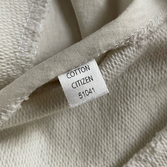 Cotton Citizen Milan Front Seam Joggers Cream XS Neutral Minimalist Loungewear - Picture 6 of 9